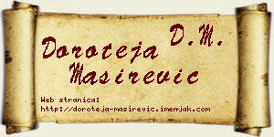Doroteja Maširević vizit kartica